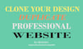 clone redesign or transform canva framer website design into wordpress
