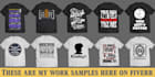 do amazing and professionally tshirts typographic designs