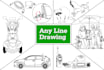 draw vector line art illustration of any product or detailed photo