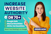 increase domain rating DR 70