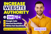 increase ahrefs domain rating dr 70 using high authority backlinks
