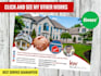 design modern real estate postcard