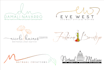 design modern handwritten signature, scripted, cursive logo
