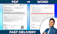 convert PDF to word, excel and bank statement accurately