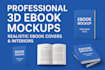 design professional 3d ebook mockups with stunning interiors