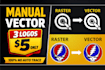 do 3 professional vector logo tracing for only 5 dollars
