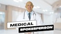 be your male medical spokesperson in a lab coat