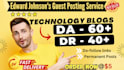 do guest post on da60 technology blogs