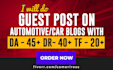do high da guest post on automotive and car blogs