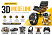 design your sketch into 3d model using sketchup