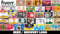 create a beer label for growler, pint glass, can or bottle
