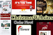 make a Christmas Website on WordPress