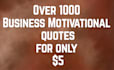 give you 1000 business picture quotes
