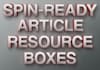 give you over 100 SPINTAX resource boxes for your articles