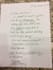 hand write notes for a company or individual