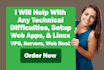 it supports and sets services for web apps and vps servers