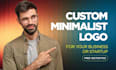design a custom minimalist logo for your business or startup