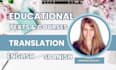 translate your educational or course to spanish