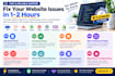 fix website errors, bugs, issues or speed up your website