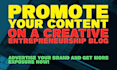let artists and creative entrepreneurs submit articles
