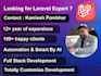 your PHP laravel developer, website developer with full stack development