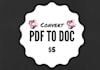 convert a pdf to doc file