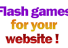 add 12 flash games on your site