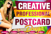 create a promotional eddm postcard, poster, flyer design