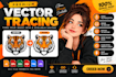 vector tracing, convert image to vector file, vector logo, vectorize image