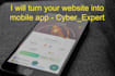 turn your website into mobile app