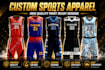 do any custom sports jersey design or sublimation jersey