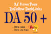 manual dofollow SEO backlinks da 50 plus white hat link building