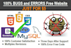 make your website 100 percent errors and bugs free