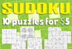create 10 sudoku puzzles