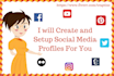 create and setup social media profiles