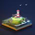 create 3d model with isometric style