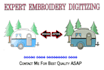 digitize image for embroidery design file in 1 hour