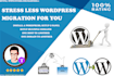do wordpress backup, restore, clone and migration service