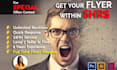 design professional flyers and posters within 5 hours