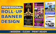 design professional roller banner roll up and pull up banner for yor business