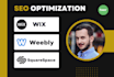 improve SEO on wix, weebly, squarespace