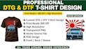 create halftone dtg and dtf t shirt designs print ready