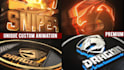 create clean glossy 3d logo intro