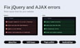 resolve jquery and ajax issues to optimize your website