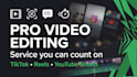 do professional video editing