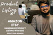 upload amazon handmade product listing variation with SEO