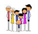 draw an unique stickman figure clipart