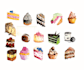 illustrate any food or desserts in watercolor style