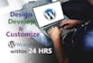 develop customize responsive wordpress website in a day