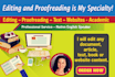 proofread, edit, and perfectly correct any article, document, website or content
